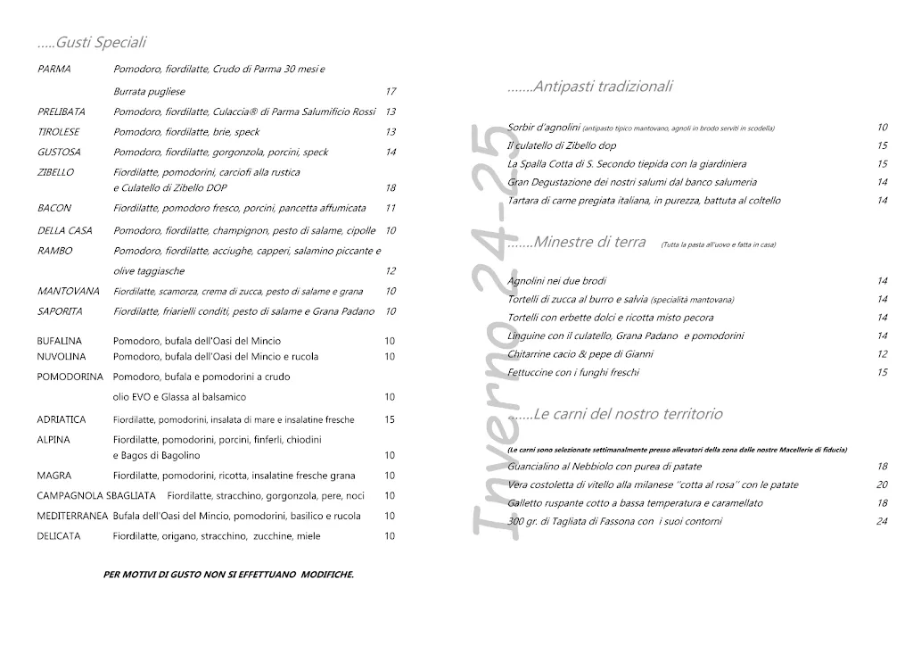 Menu_Ristorante Pizzeria Sport_Acquanegra sul Chiese_image_1