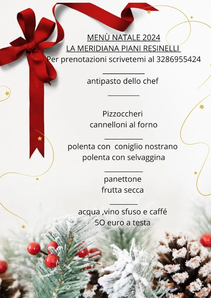 Menu_Ristorante La Meridiana - Piani Resinelli _Abbadia Lariana_image_1