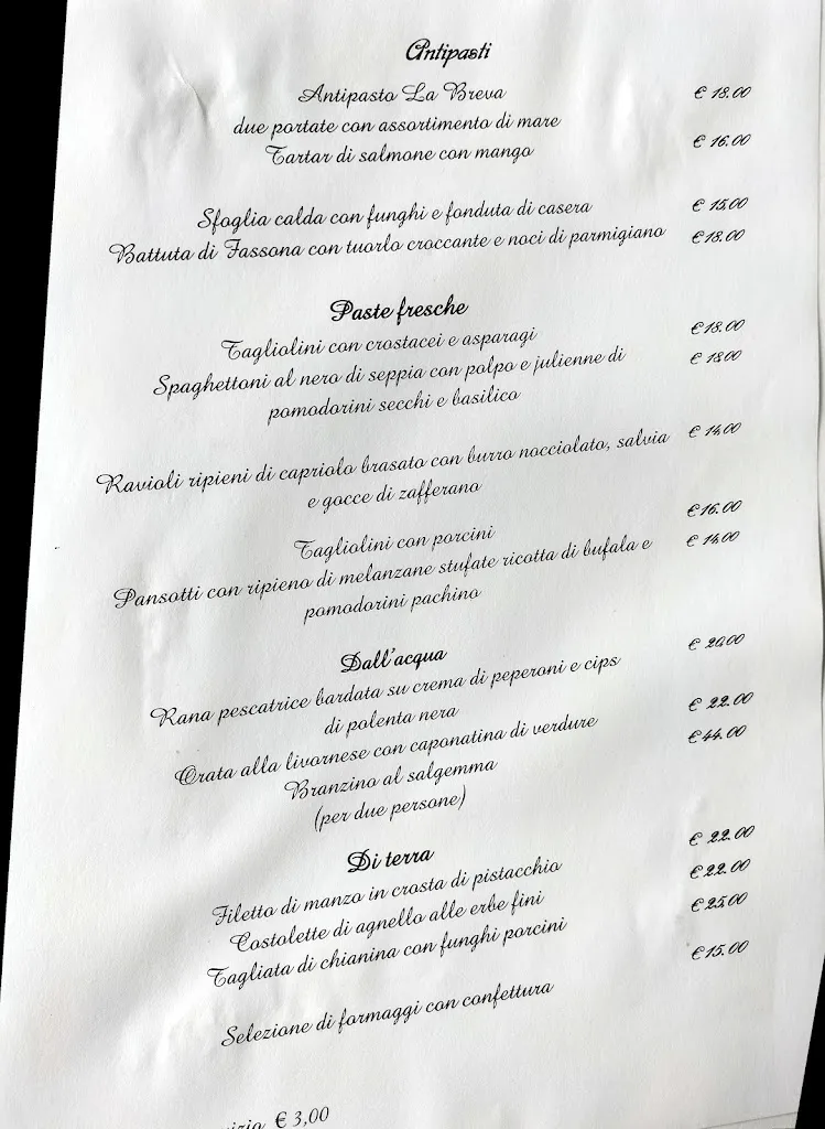 Menü_Ristorante La Breva_Abbadia Lariana_Bild_3