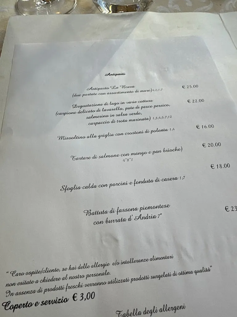 Menü_Ristorante La Breva_Abbadia Lariana_Bild_4