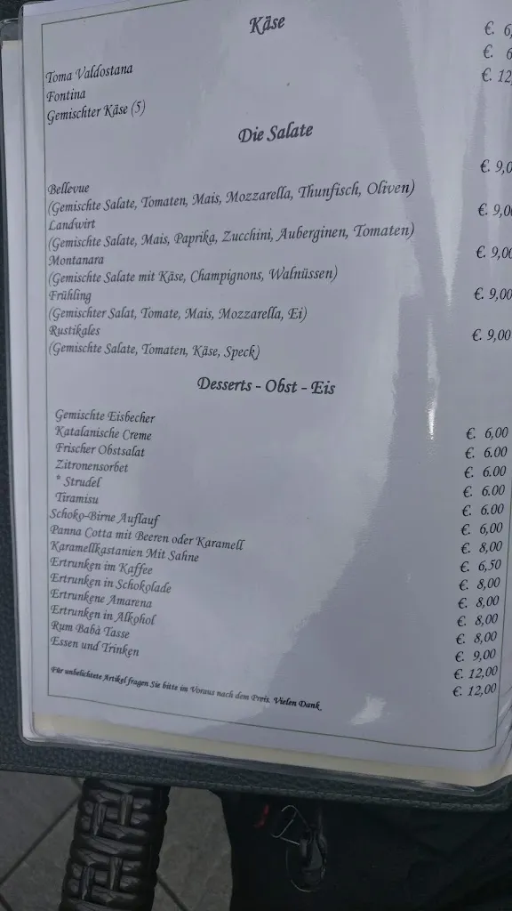 Menu_Ristorante Pizzeria bar Bellevue_Prè Saint Didier_image_4