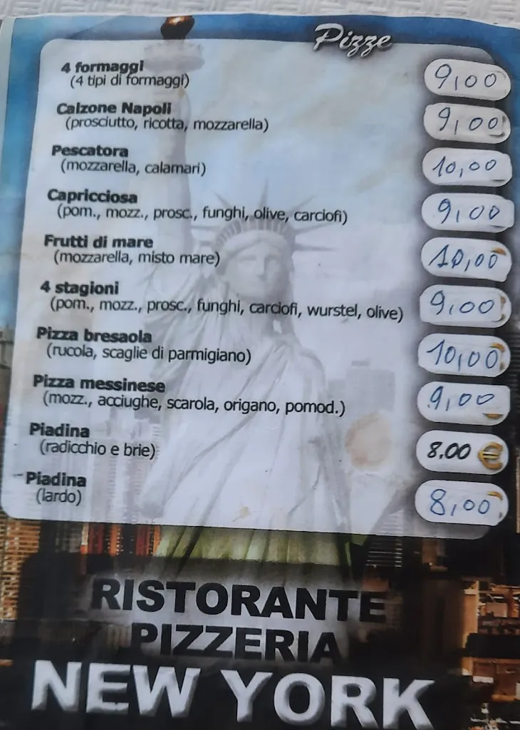 Menu_Trattoria pizzeria New York_Pont-Saint-Martin_image_4