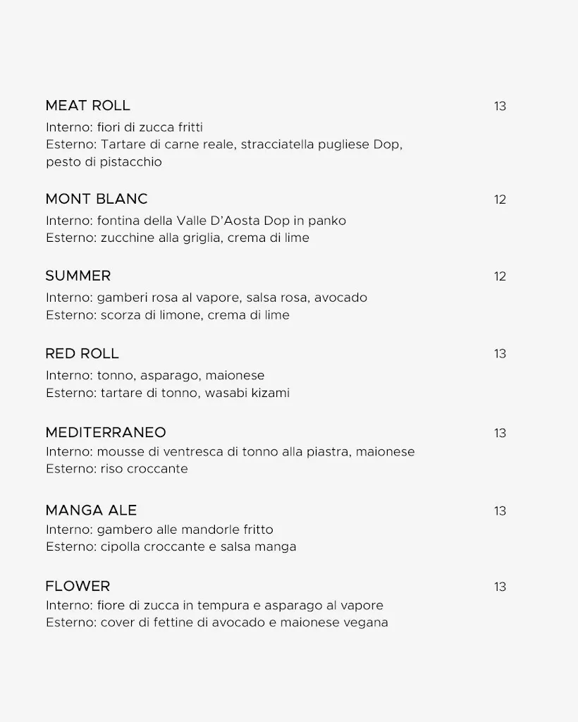 Menü_MANGA Restaurant_Albano Sant'Alessandro_Bild_2