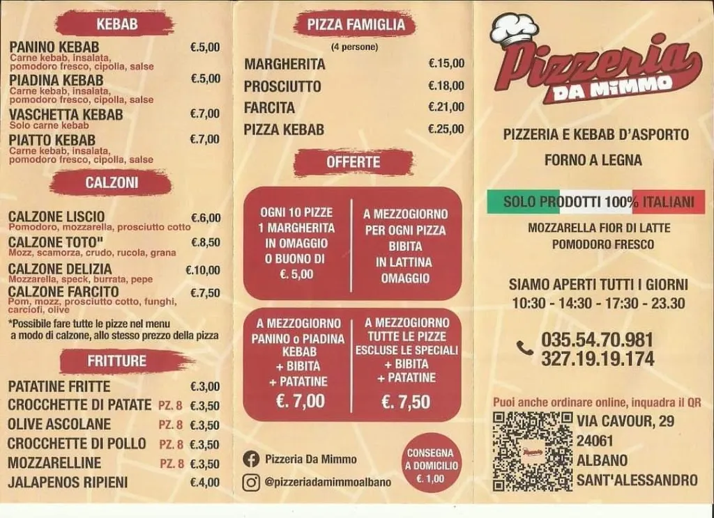 Menu_Pizzeria da Mimmo_Albano Sant'Alessandro_image_3