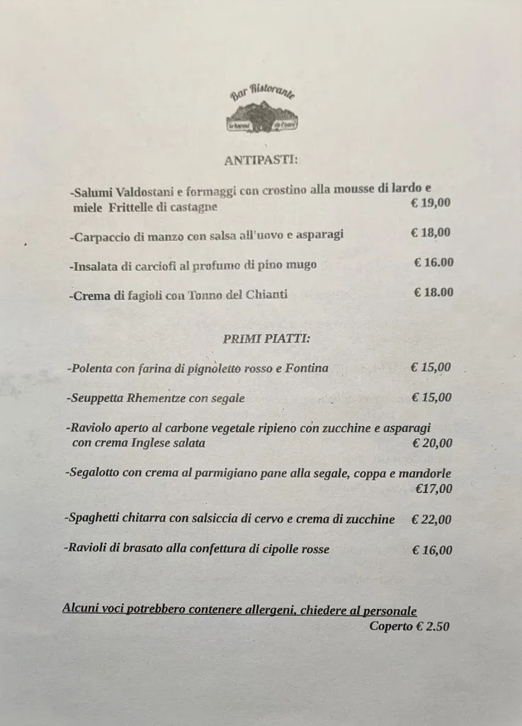 Menu_Le Barmé de l'Ours_Rhemes-Saint-Georges_image_1