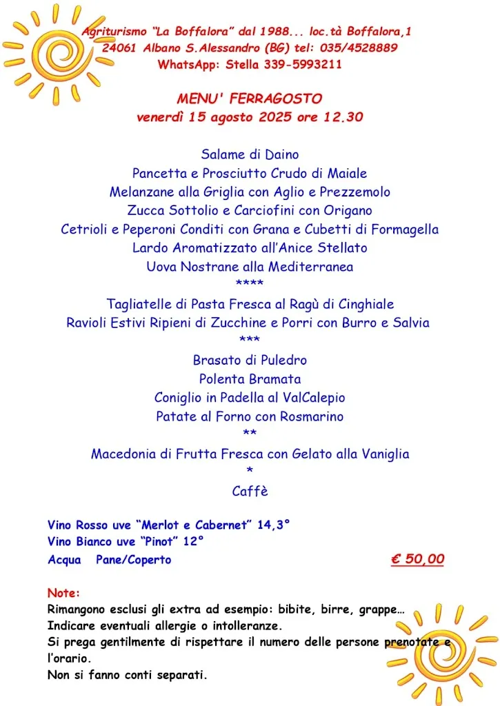 Menu_Agriturismo La BOFFALORA  dal 1988..._Albano Sant'Alessandro_image_2