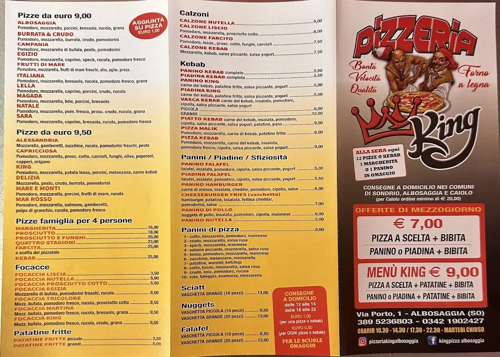 Menu_Pizzeria King Albosaggia_Albosaggia_image_1