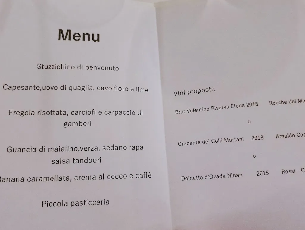 Menu_Frosio | Haute cuisine_Almè_image_1