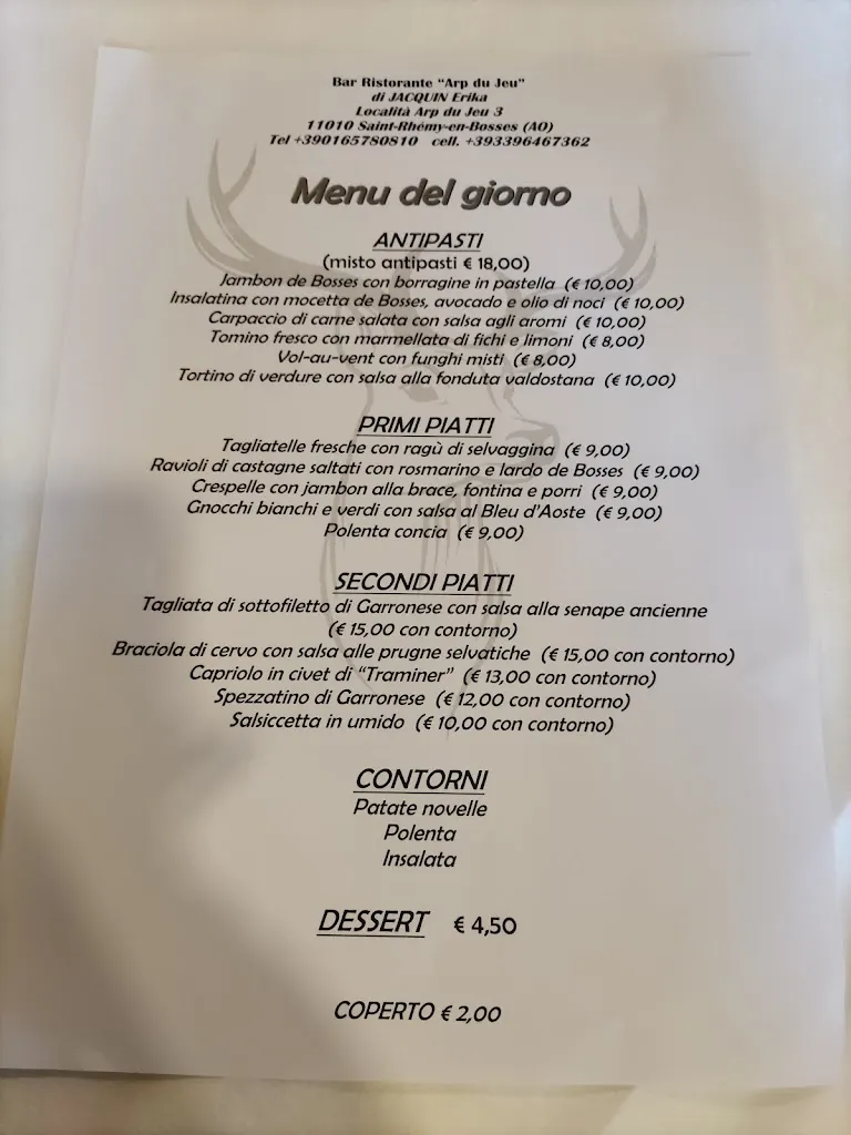 Menu_Bar Ristorante Arp du Jeu_Saint-Rhémy_immagine_4