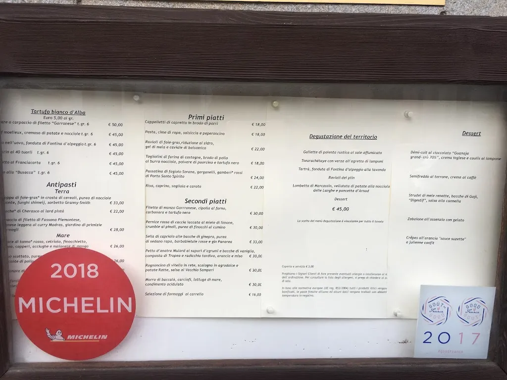 Menu_Ristorante Le Grenier_Saint-Vincent_image_1