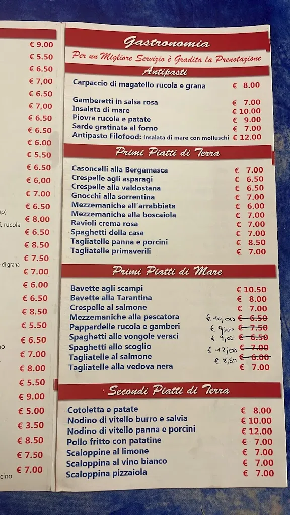 Menu_Pizzeria Gastronomia D'Asporto Filofood_Alzano Lombardo_image_1
