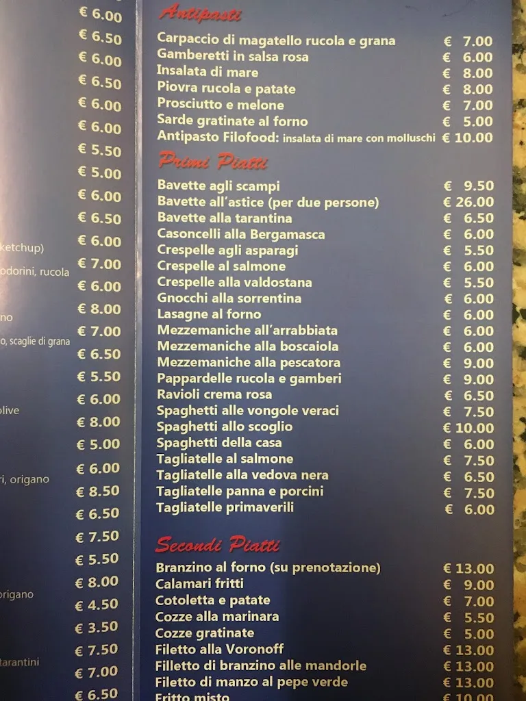 Menu_Pizzeria Gastronomia D'Asporto Filofood_Alzano Lombardo_image_4