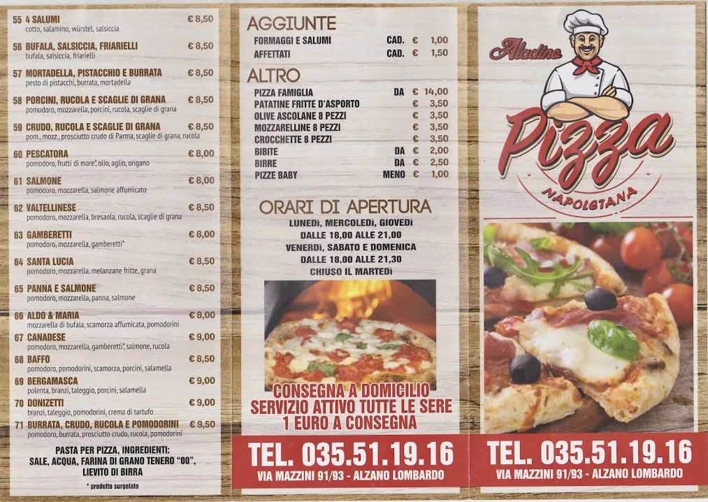 Menu_Pizzeria d'asporto Aladino_Alzano Lombardo_image_1