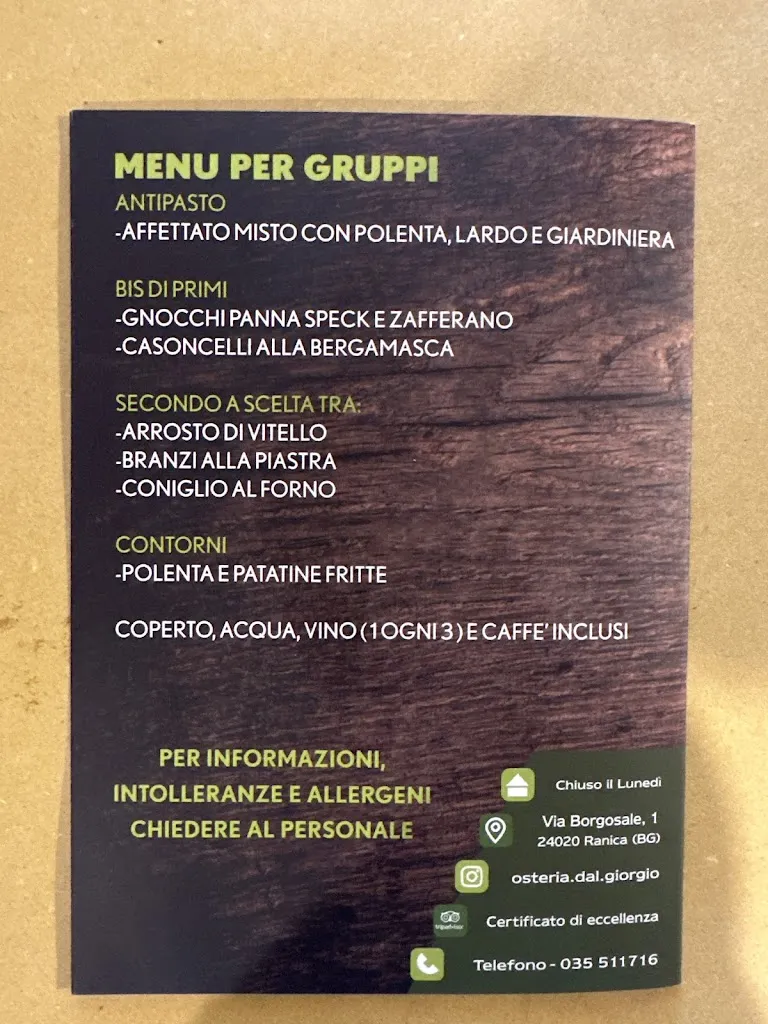 Menu_Osteria dal Giorgio_Alzano Lombardo_image_1