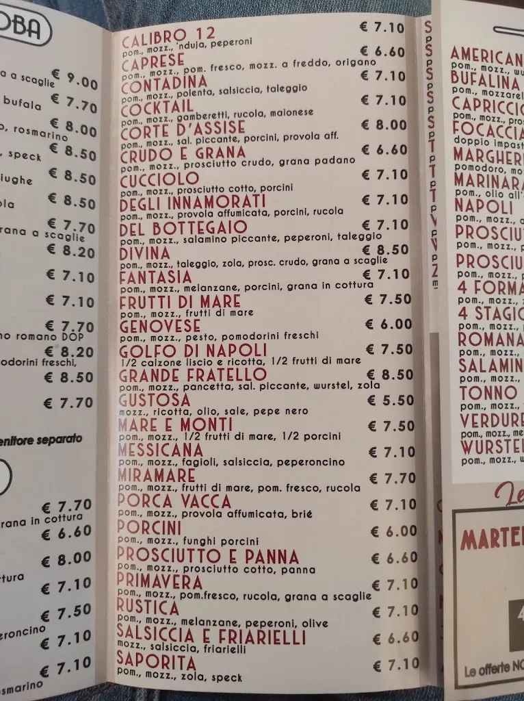 Menu_La Bottega Della Pizza di Ivan e Loris_Arcene_image_4