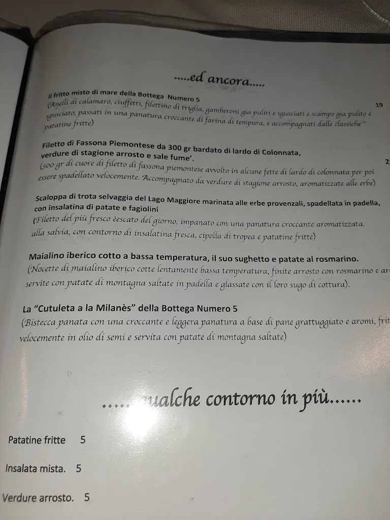 Menu_La Bottega Numero 5_Angera_image_1
