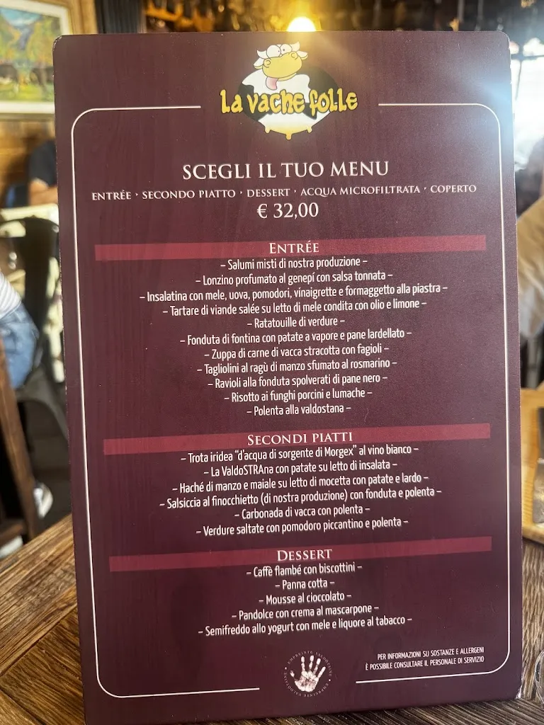 Menu_Osteria La Vache Folle_Saint-Vincent_image_2