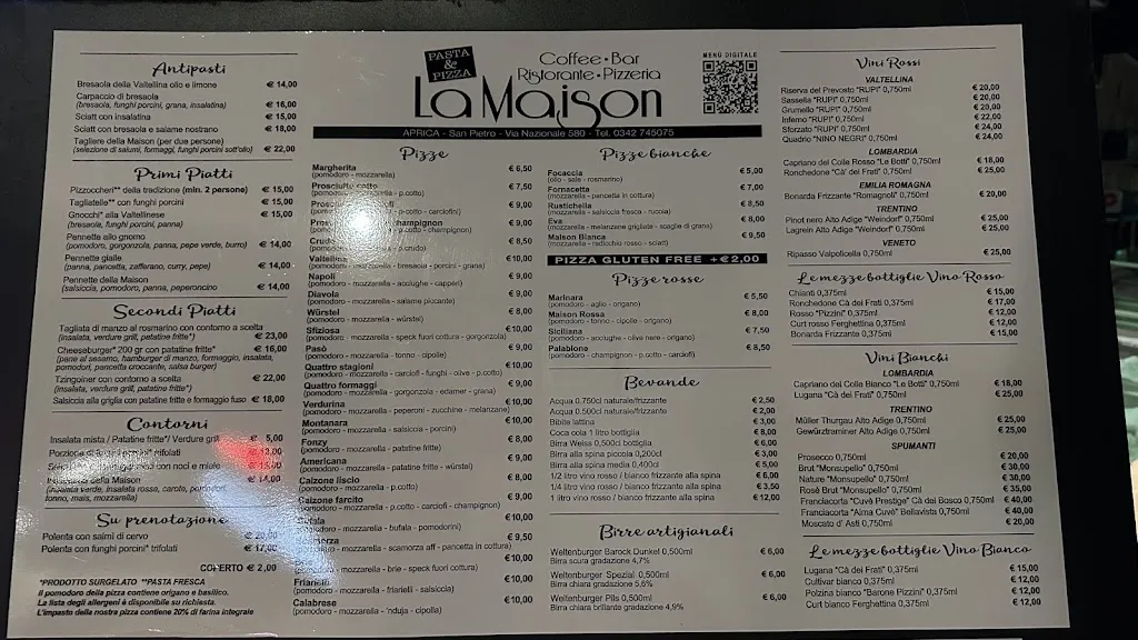 Menu_La Maison Ristorante Pizzeria_Aprica_image_1