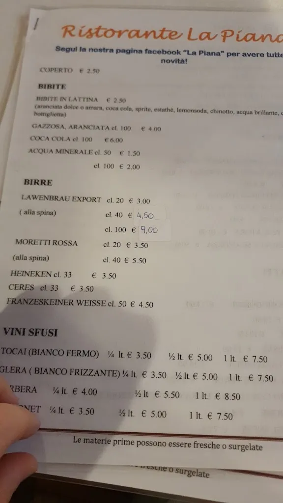 Menu_Ristorante Pizzeria La Piana_Ardesio_immagine_1