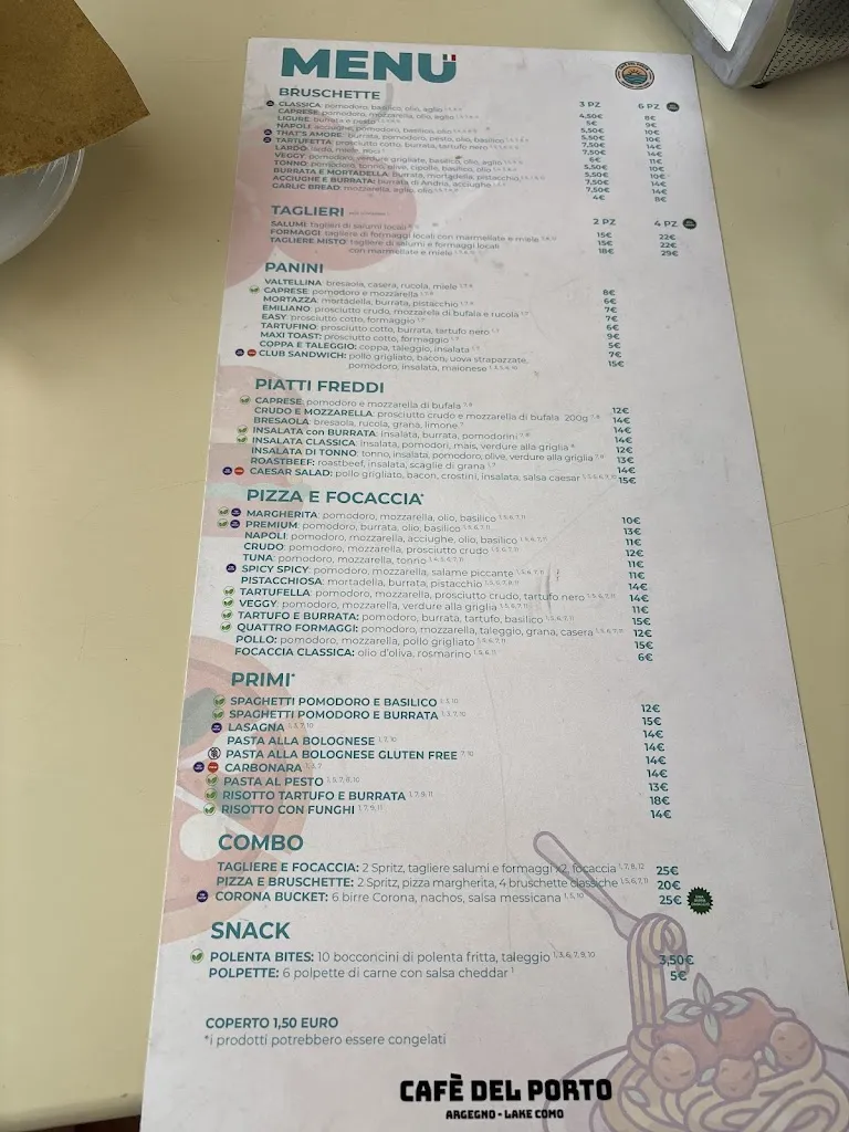 Menu_The Port Cafè_Argegno_image_1