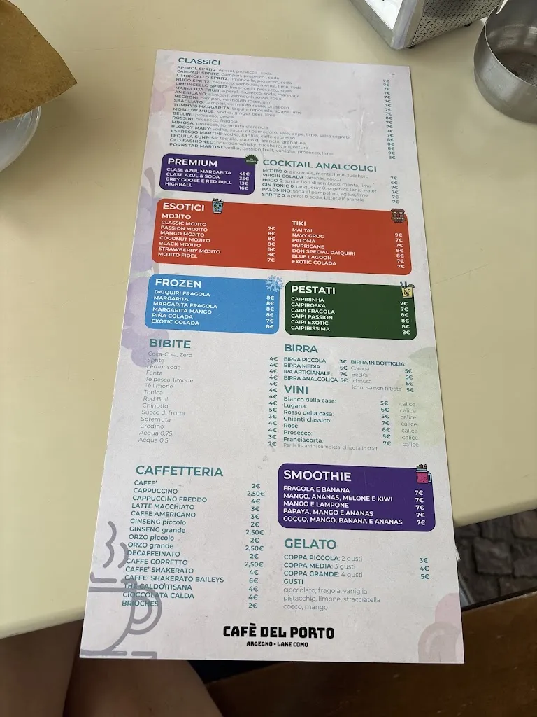 Menu_The Port Cafè_Argegno_image_2