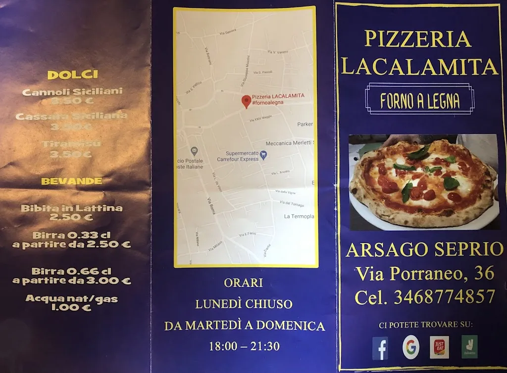 Menu_Pizzeria LACALAMITA#fornoalegna_Arsago Seprio_image_2