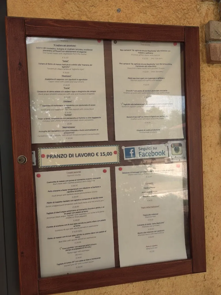 Menü_Osteria del Laghetto_Arluno_Bild_3