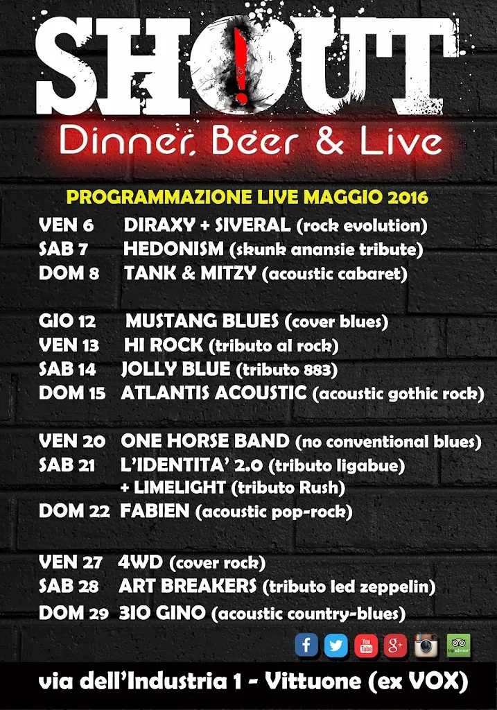 Menu_SHOUT - Dinner, Beer & Live_Arluno_image_4