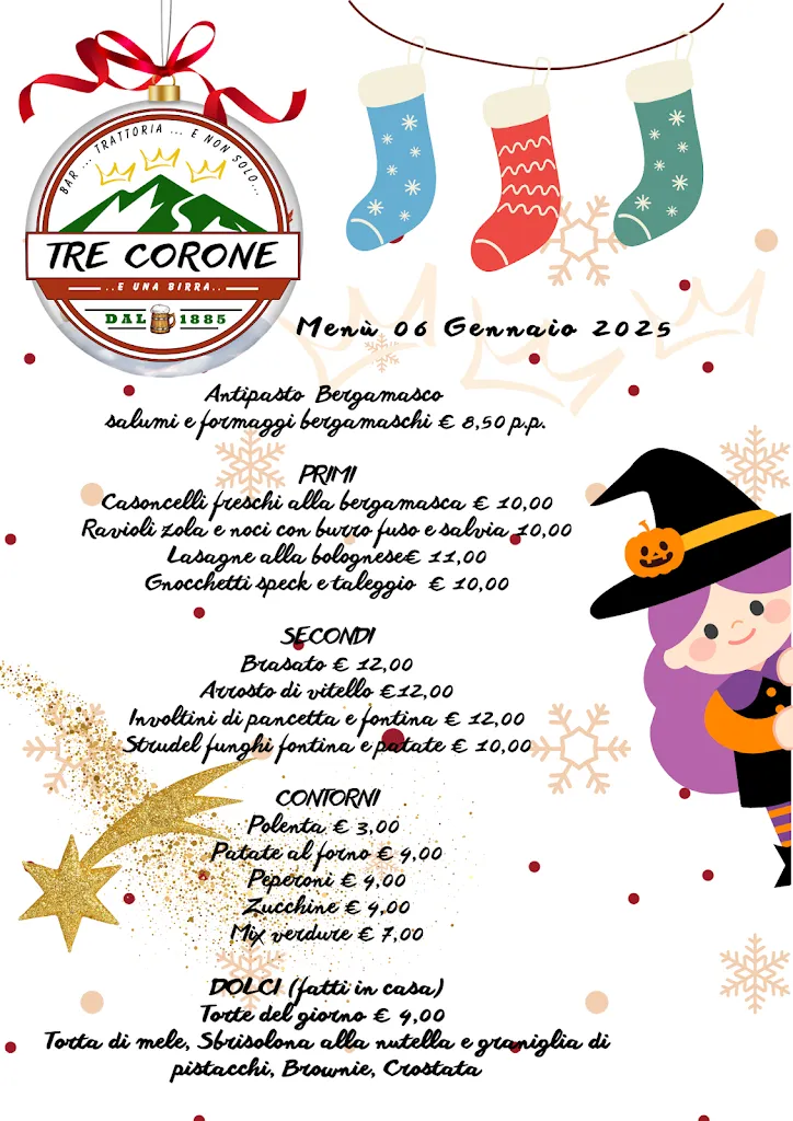 Menu_Tre Corone 1885 Pizzeria Bar Trattoria...e non solo_Aviatico_image_1