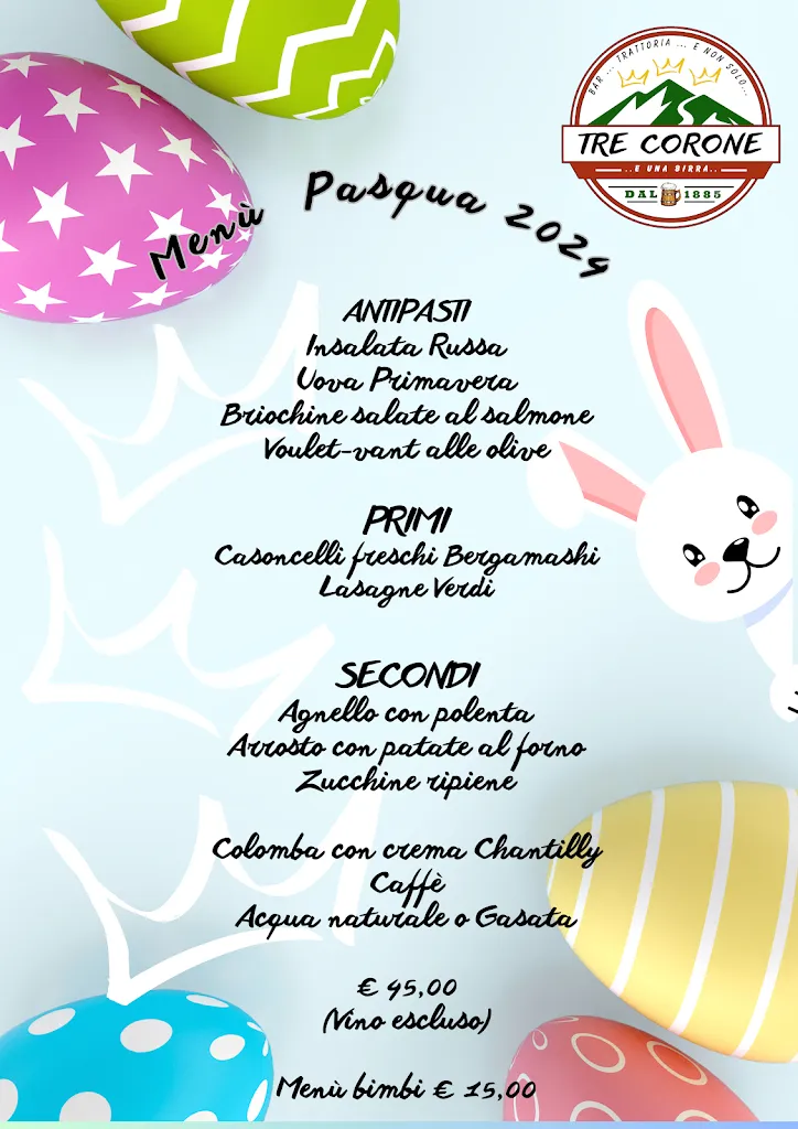 Menu_Tre Corone 1885 Pizzeria Bar Trattoria...e non solo_Aviatico_image_2