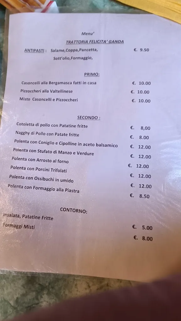 Menu_Trattoria Felicita'_Aviatico_image_1