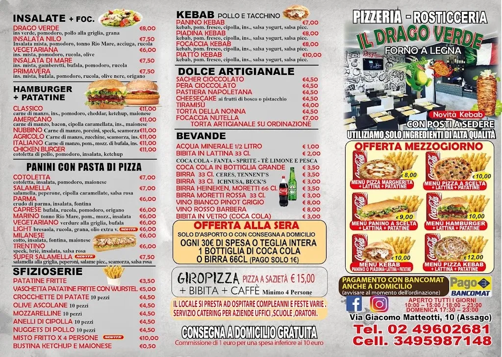 Menu_Pizzeria Il Drago Verde_Assago_image_1