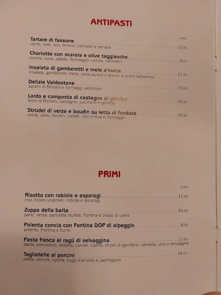 Menu_Hostaria del Calvino Trattoria Ristorante Aosta_Valle d'Aosta_immagine_1