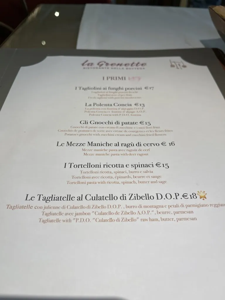 Menu_La Grenette_Valle d'Aosta_image_4
