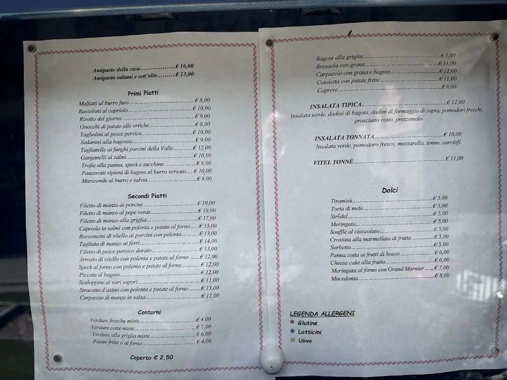 Menu_Bar Ristorante e Negozio di articoli sportivi Benini Luciano_Bagolino_immagine_1