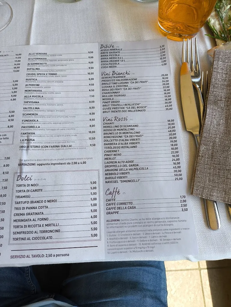 Menü_Ristorante Pizzeria Villa la pausa_Bagolino_Bild_3