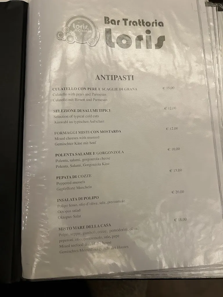 Menu_Pizzeria Ristorante Bar da Loris e Chiara_Bagnolo San Vito_image_4