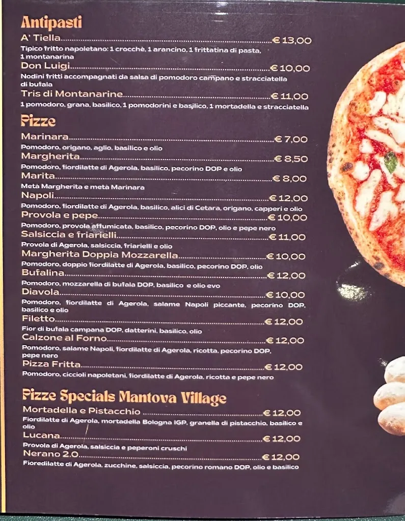 Menu_Antica pizzeria da Michele - Mantova_Bagnolo San Vito_image_1
