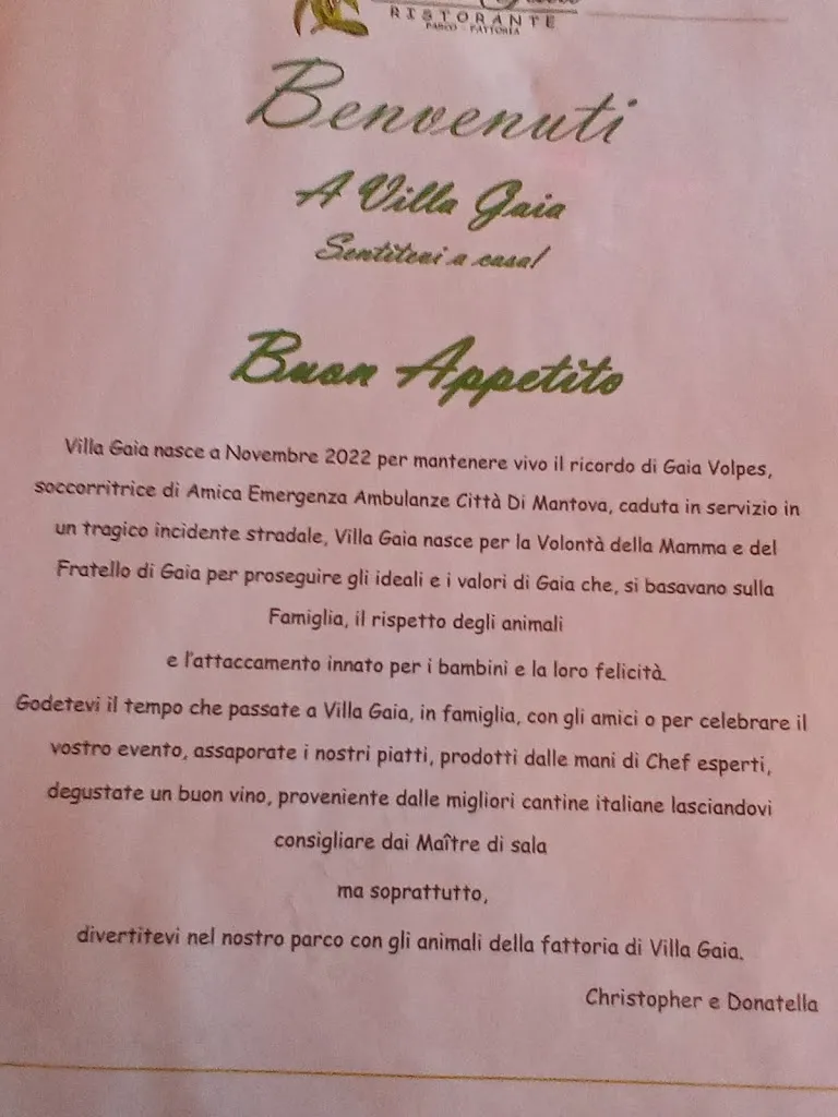 Menu_Pizzeria Ristorante Villa Gaia - Parco Divertimenti - Fattoria_Bagnolo San Vito_image_4