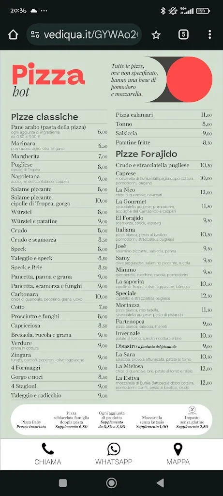 Menu_El Forajido_Bagnolo Mella_image_1