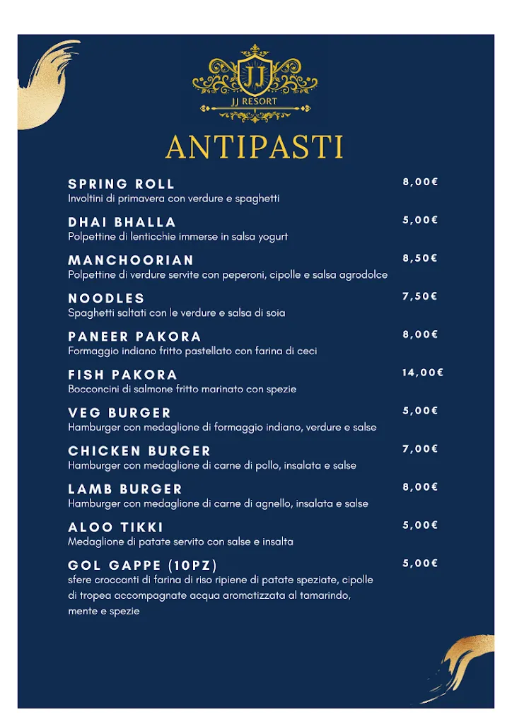 Menu_JJ Resort 2 Bagnola mella_Bagnolo Mella_immagine_1