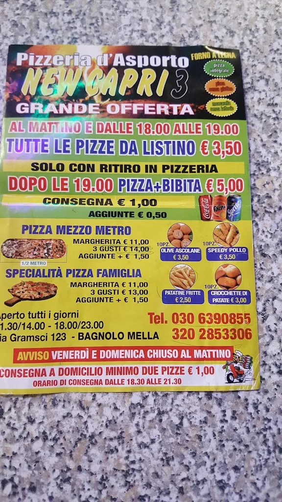 Menu_New capri 3_Bagnolo Mella_image_1