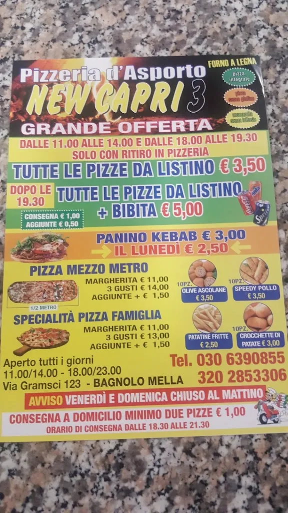 Menu_New capri 3_Bagnolo Mella_image_2
