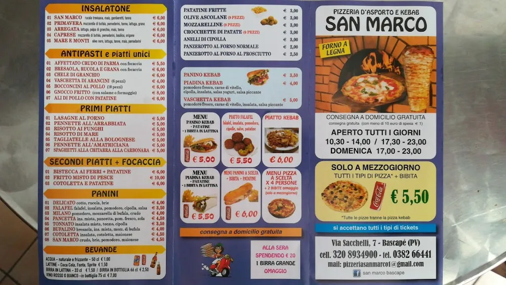 Menu_SAN MARCO PIZZERIA e KEBAB_Bascapè_immagine_1