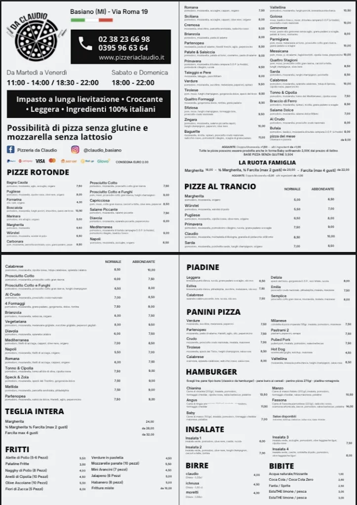 Menu_Da Claudio_Basiano_image_1