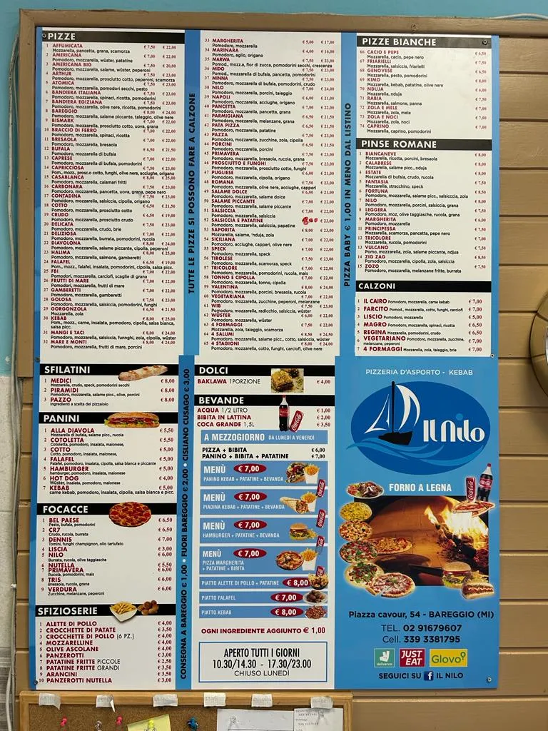 Menu_Il Nilo_Bareggio_image_1