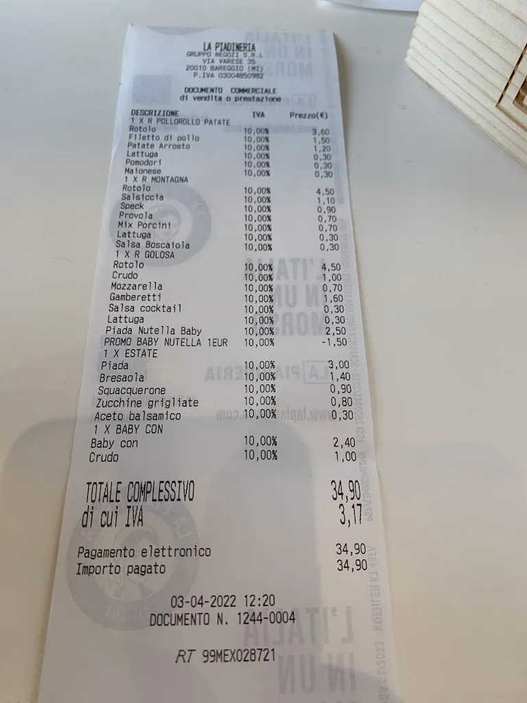 Menu_La Piadineria_Bareggio_image_3