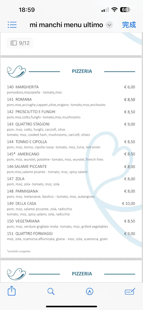 Menu_Mi Manchi Ristorante Pizzeria specialità di pesce_Bareggio_image_2