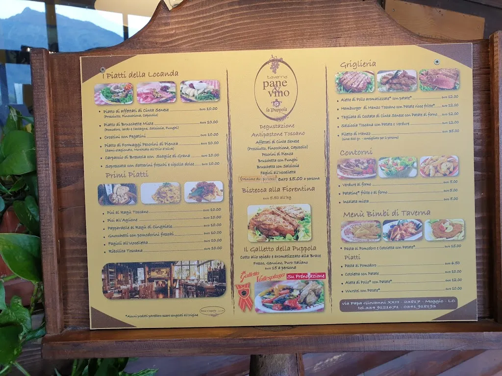 Menü_La Puppola Ristorante Toscano_Barzio_Bild_3