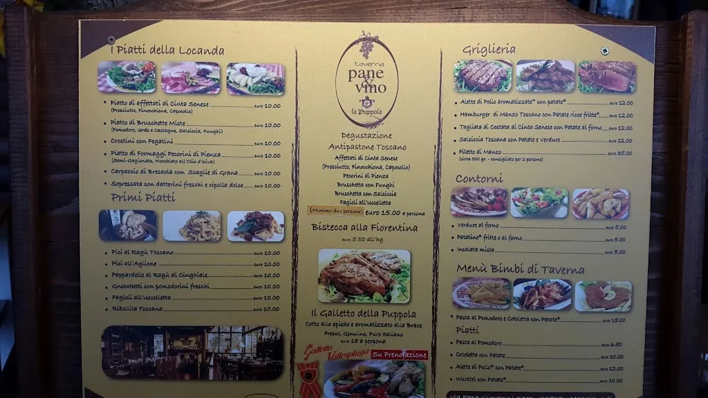 Menü_La Puppola Ristorante Toscano_Barzio_Bild_4